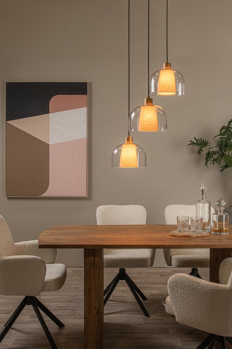 Lucide GUNHILD - Závesné svietidlo - 3xE27 - Transparent